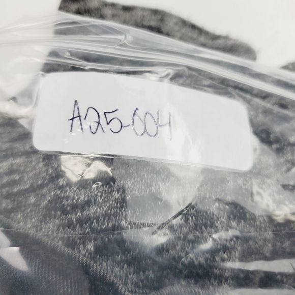 Free People Women Denim Black Jacket Large Mixed Media Hooded Lightly distressed - Picture 12 of 12